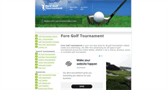 Desktop Screenshot of foregolftournament.com