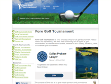 Tablet Screenshot of foregolftournament.com